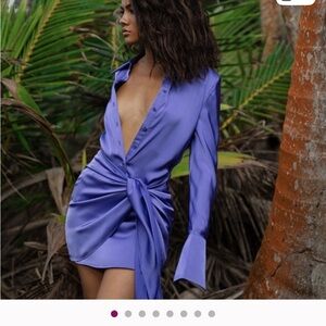 Ray & Boa Alanis Purple Wrap Dress